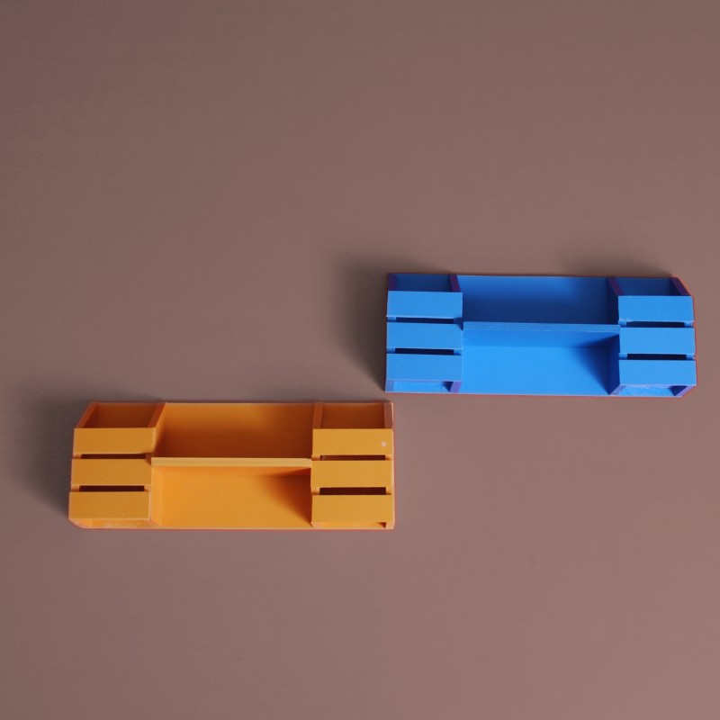 Picture of 2 Pocket Wall Shelf Self Adhesive Punch Free Wall Décor ,Waterproof And Premium Quality.