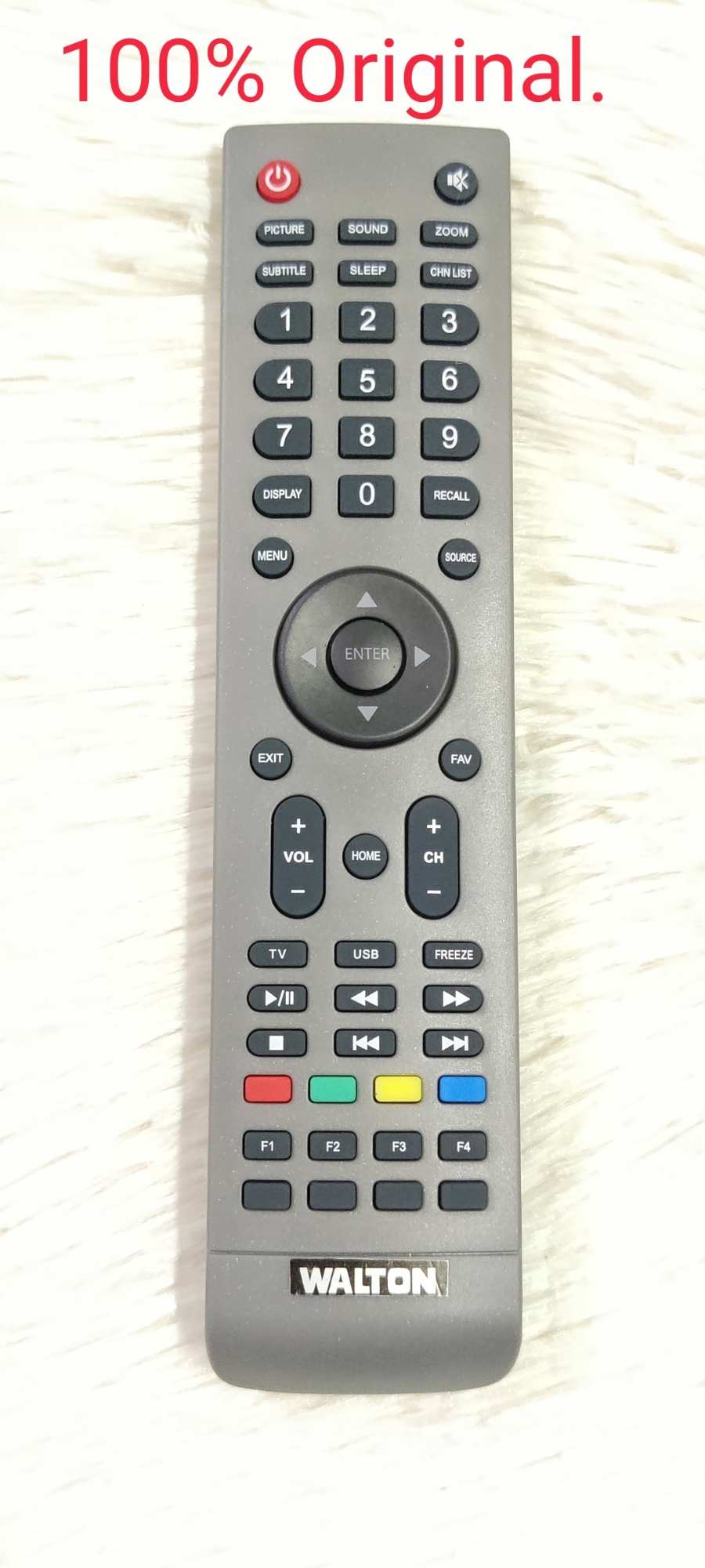Picture of Replacement Remote Control for WALTON LED TV Grey