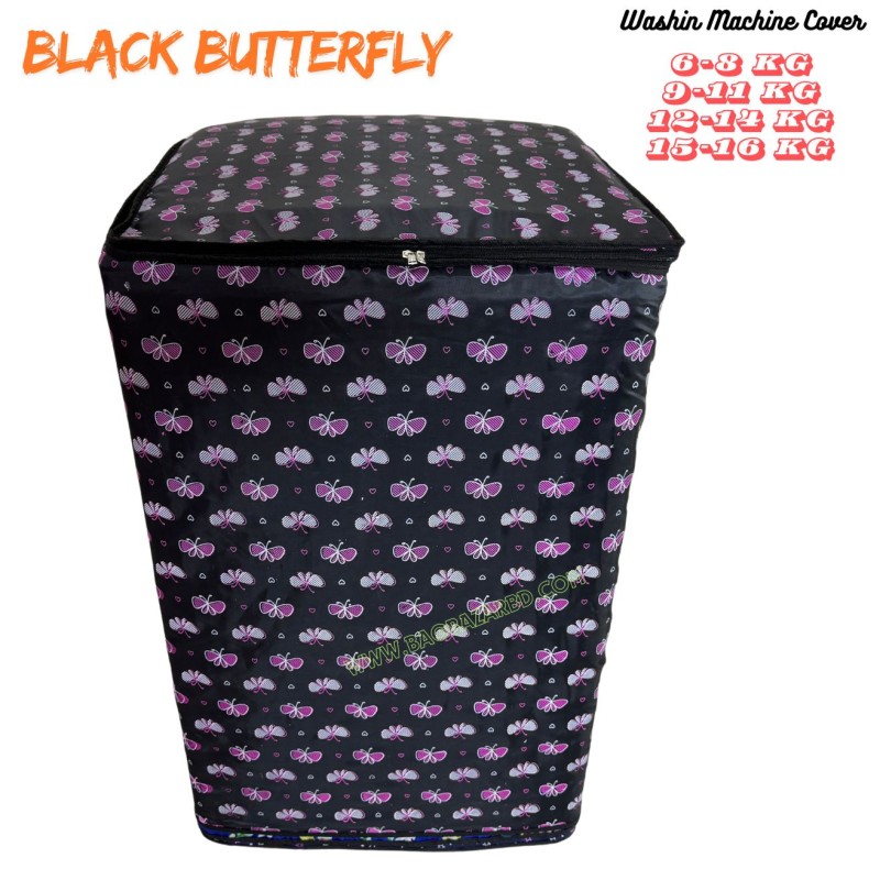 Picture of Black Butterfly 6-16 Kg Top Loading Washing Machine Cover Dustproof (BB02)