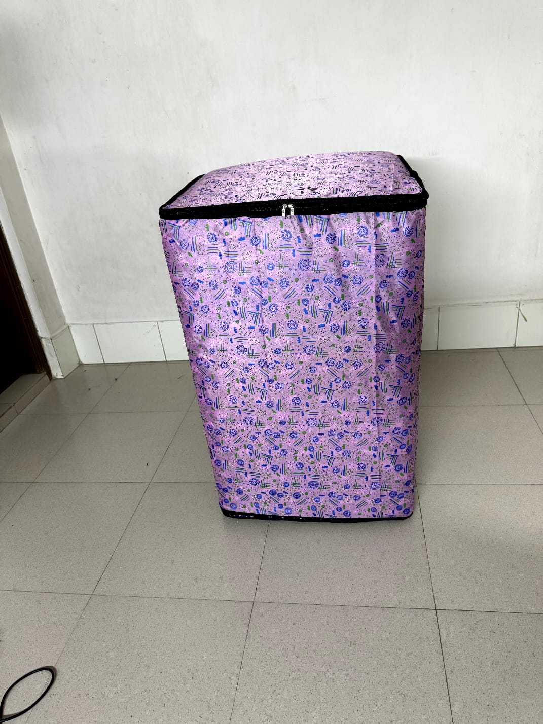 Picture of Pink Print 6-16 Kg Top Loading Washing Machine Cover Dustproof (PP05)