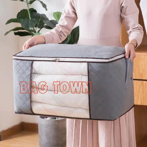 Picture of Large Capacity Quilt Storage Bags. Blankets Organizer, Cloth Organizer, Winter Cloth Storage Organizer