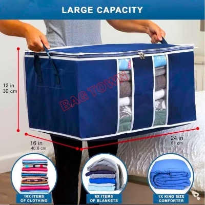 Picture of New Quilt Storage Bag, King Size Blanket Storage Organizer, Large Capacity Cloth Storage Bag.