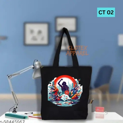Picture of Btown Beautiful Designed Cotton Canvas Tote Bag With Zipper. [C T 02]