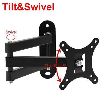 Picture of Single Arm 10-32" LED TV Bracket Swivel TV Wall Mount LCD TV Bracket Black
