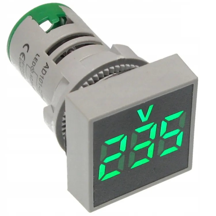 Picture of AC 220V Indicator Voltmeter Round Lamp 22mm for Control Panel MDB DB SDB ATS 