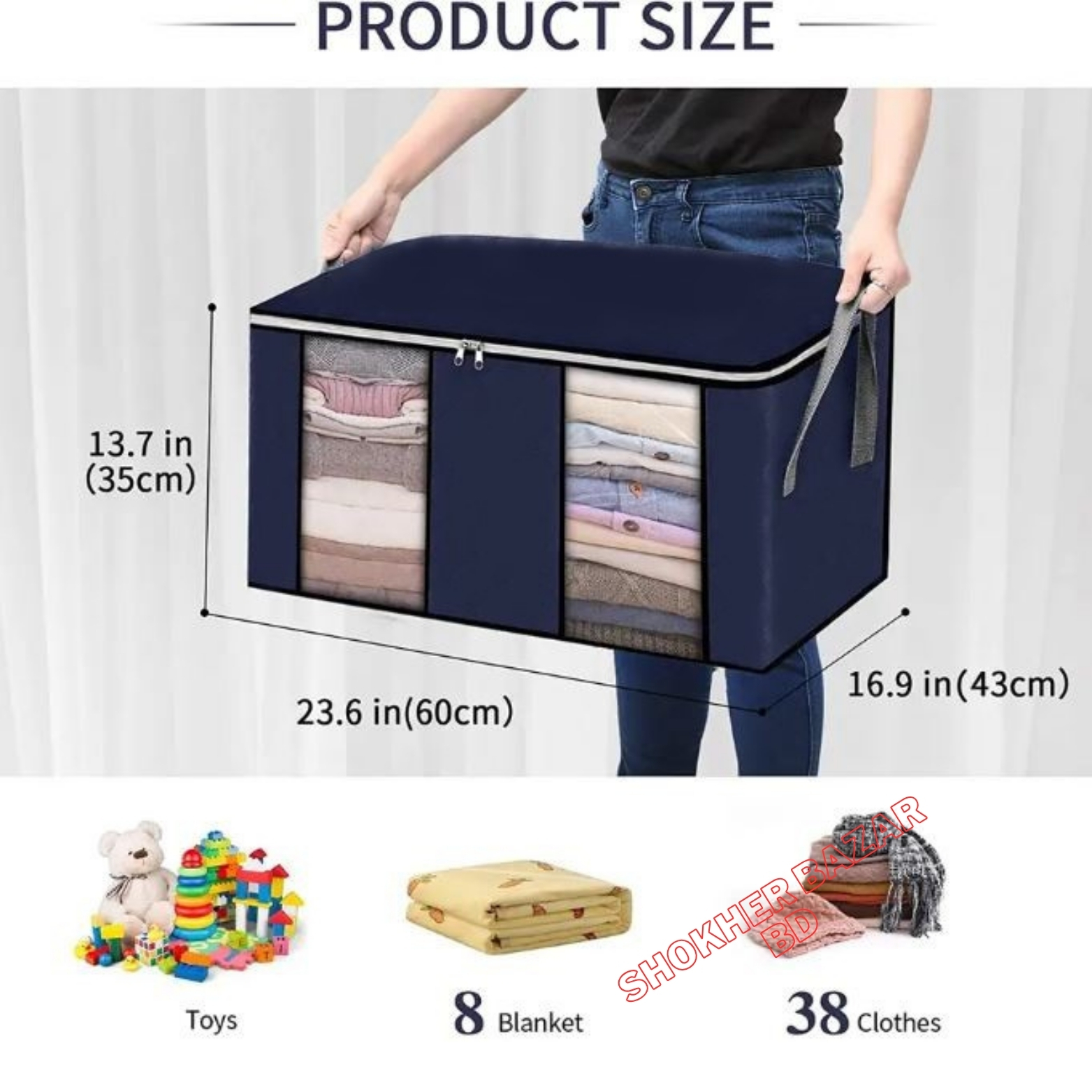 Picture of Premium Quality Cloth/Quilt Storage Bag Extra Large Size With High Quality Zipper.