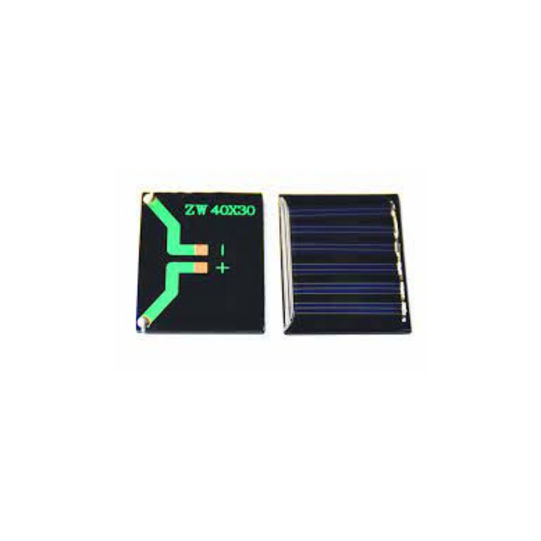 Picture of iPOWER 40x30mm Mini Solar Panel 40x30mm DC 3.7V Solar Cells Standard Epoxy Polycrystalline Silicon DIY Solar Lamp Battery Toys Black