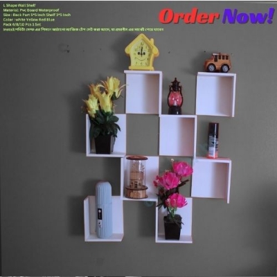 Picture of L Shape Wall Shelf , Self Adhesive Punch Free Premium Quality & Waterproof