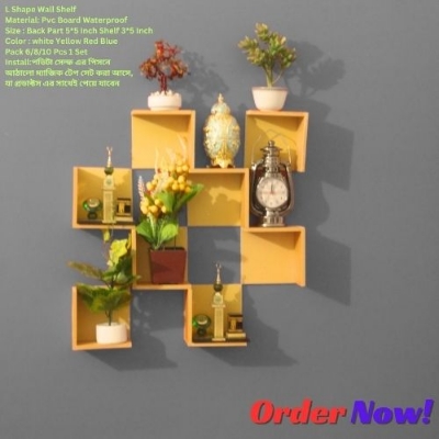 Picture of L Shape Wall Shelf , Self Adhesive Punch Free Premium Quality & Waterproof
