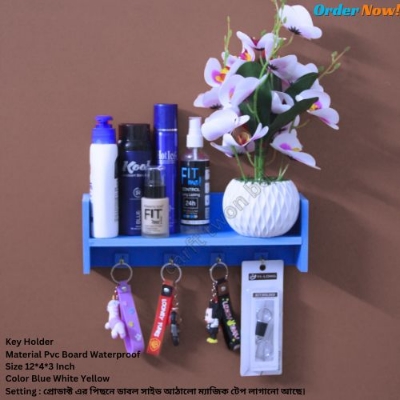 Picture of Wall Decorative Large Flower Stand without flower . Self Adhesive Hand Made Craft Decorative Wall Shelf For Home & Office