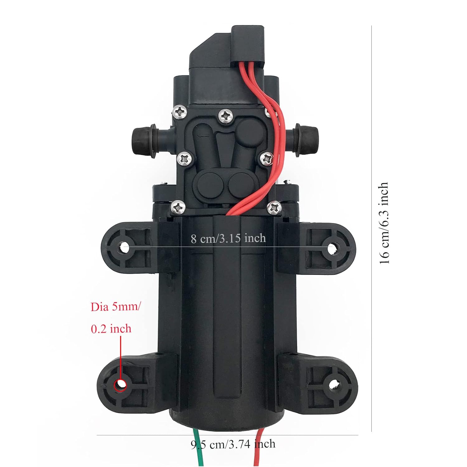 Picture of Water Pump DC 12V Bike Wash Motor Black