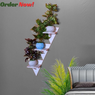 Picture of Triangle Wall Shelf Self Adhesive Punch Free Premium Quality Premium Quality
