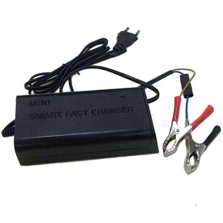 Picture of Dc 12V 5A Mini Smart Fast Battery Charger With Cooling Fan Black