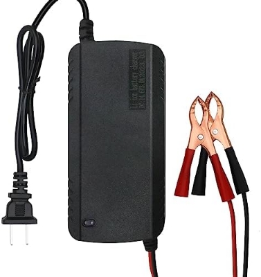 Picture of Dc 12V 5A Mini Smart Fast Battery Charger With Cooling Fan Black