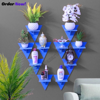 Picture of Triangle Wall Shelf Self Adhesive Punch Free Premium Quality Premium Quality