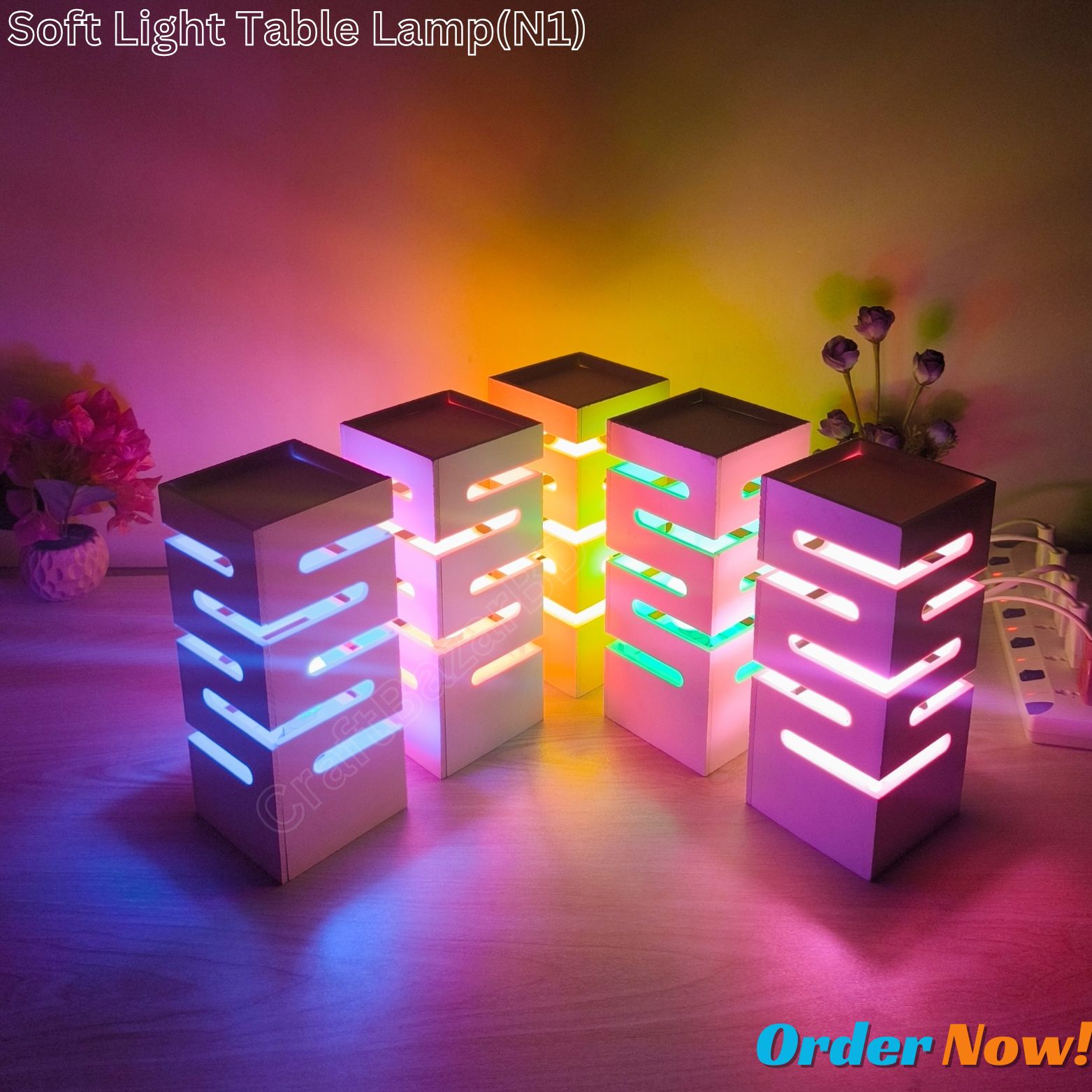 Picture of Electric Soft Light Table Lamps / Dream Light Desk Lamp ( N1 ) Portable / Bed Side Lamp /Dressing Table Lamp .