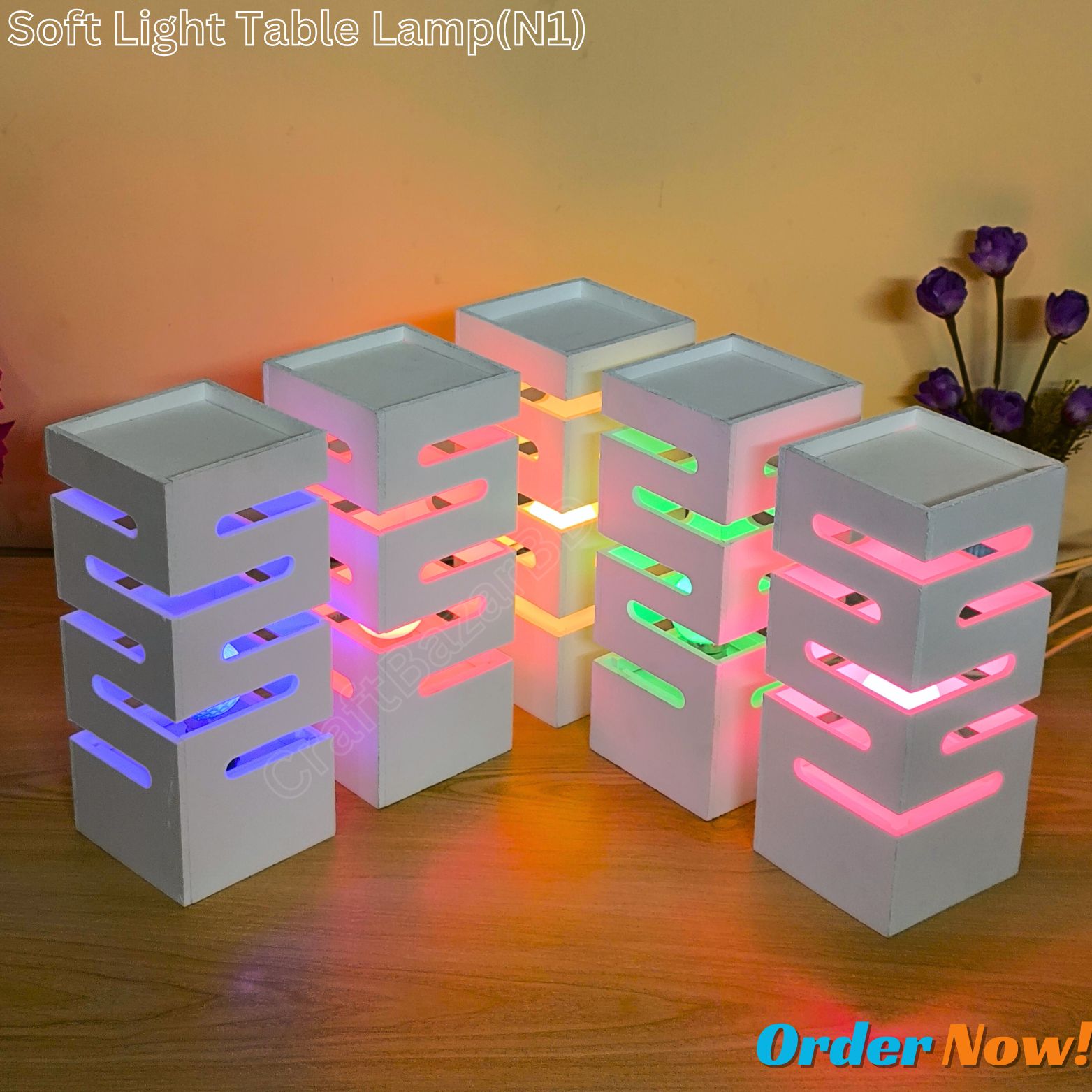 Picture of Electric Soft Light Table Lamps / Dream Light Desk Lamp ( N1 ) Portable / Bed Side Lamp /Dressing Table Lamp .