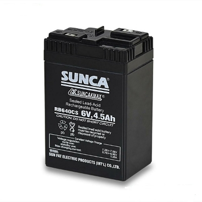 Picture of Sunca 6V 4.5Ah Sealed Lead-Acid Rechargeable Battery For Fan,Ups, Toys, Solar Etc Black