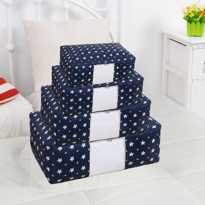 Picture of Storage Bags. Lovely Printing polester Clothing Storage Bags. Quilt Storage Bags. Folding Storage Organizer For Home.