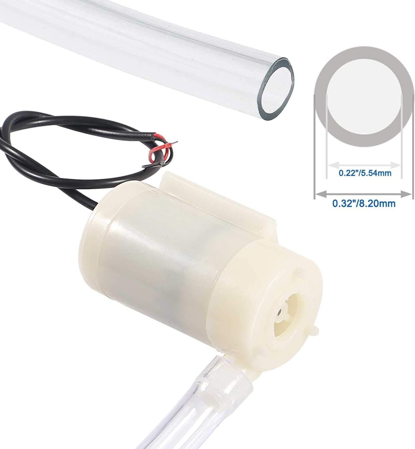 Picture of 3-5 Volt USB Mini Submersible DC Water Pump 120L/H for Aquarium White,200 gm