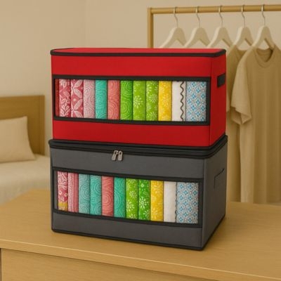 Picture of Transparent 9gard Cloths Storage Organizer With Cover
