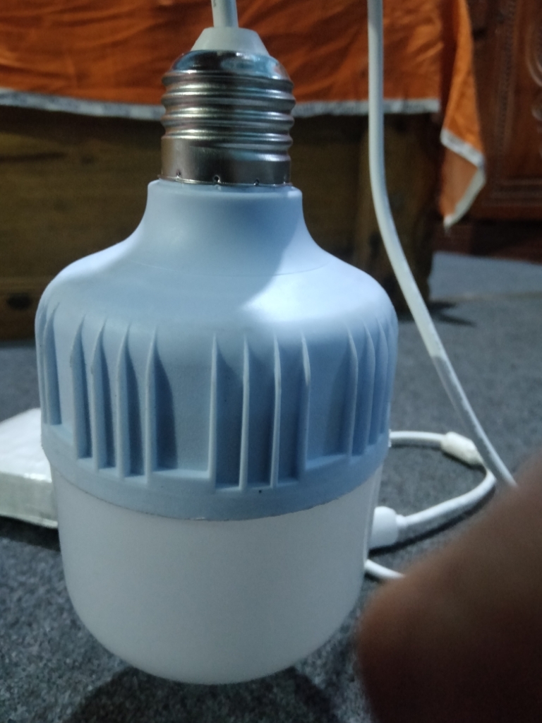 Picture of USB LED Bulb 20 Watt 5 Volts Bright Light Reading Lamp for Camping Used with Laptop, PC, Power Bank White