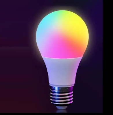 Picture of 7 Colors RGB Bulb LED Multicolor Bulb E27 Base AC 220V Household Lighting Multicolor