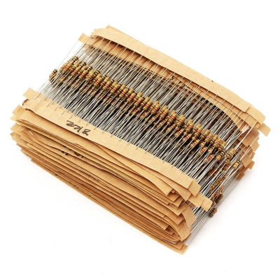 Picture of 10Pcs  Resistor Carbon Film Resistor 1/4W Resistance 0.25  Watt  5% Tolerance Fixed Resistors For Passive Components Parts  220k ohm, 1M ohm, 10k ohm, 100k ohm