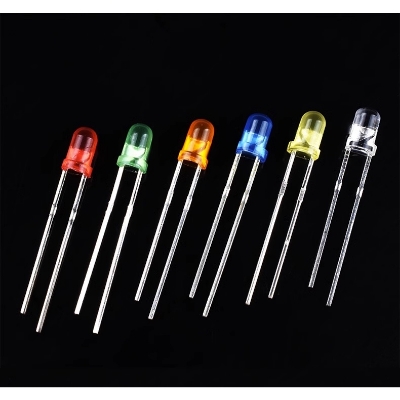 Picture of 50 Ps Emitting Diode 3mm LED Light Bulb 3mm LED For Indicator Light LED 