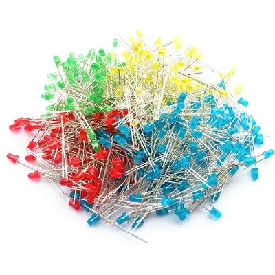 Picture of 50 Ps Emitting Diode 3mm LED Light Bulb 3mm LED For Indicator Light LED 