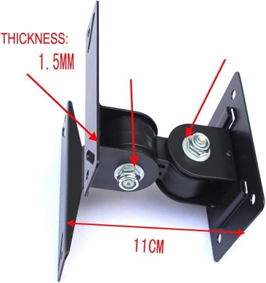 Picture of 14-24 inch 180 Degree Swivel Tilt LED LCD TV Wall Mount Bracket Monitor Holder Black