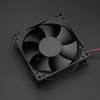 Picture of 3 Inch FAN 12V COOLING Fan 3 Inch Cooling Fan 12V 80x80x25mm Fan Heatsink Cooler Radiator Cooling Fan 12V DC Fan Heat Dissipation Mini Fans With Cables Black