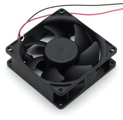 Picture of 3 Inch FAN 12V COOLING Fan 3 Inch Cooling Fan 12V 80x80x25mm Fan Heatsink Cooler Radiator Cooling Fan 12V DC Fan Heat Dissipation Mini Fans With Cables Black