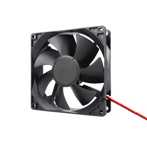 Picture of 4 Inch 12V Cooling Fans 4 Inch Fan DC 12V Fan 90x25mm Heatsink Cooler Cooling Fan Radiator Heat Dissipation Mini Fans With Cables Black