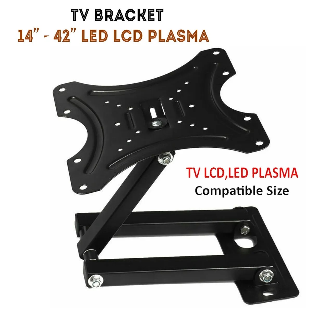 Picture of Heavy Duty Premium Movable Wall Mount Stand for 14-42-inch LCD LED TV (Black) Black