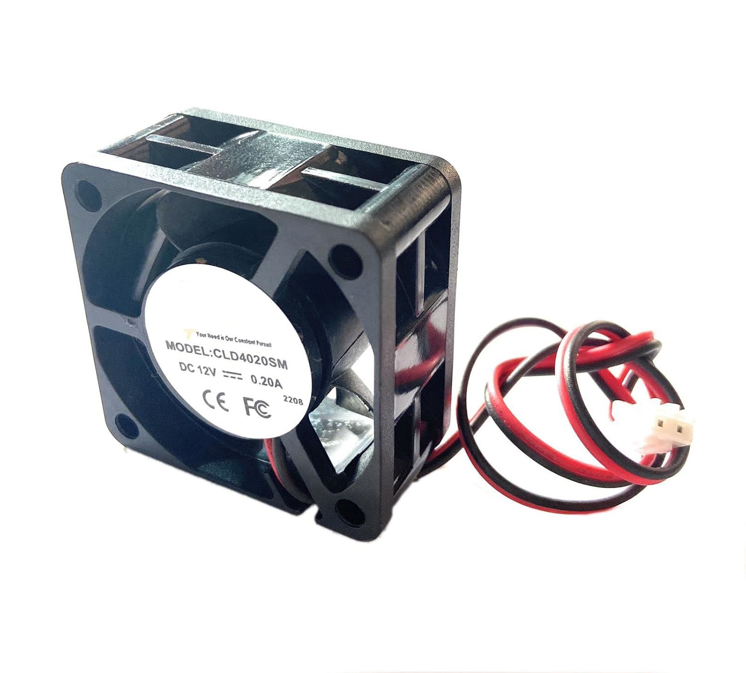 Picture of DHRUVPRO 12V Cooling Cabinet Fan Fan Square (12V 40X40X20-MM 1.5inch Black