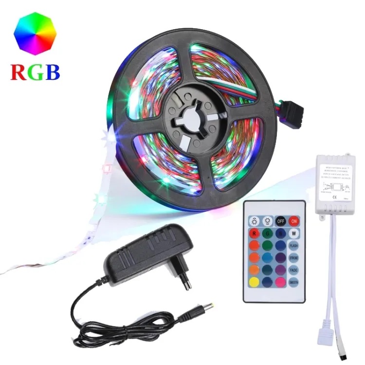 Picture of RGB Remote Control LED Strip Light-  Colors Changing, Waterproof Multicolor