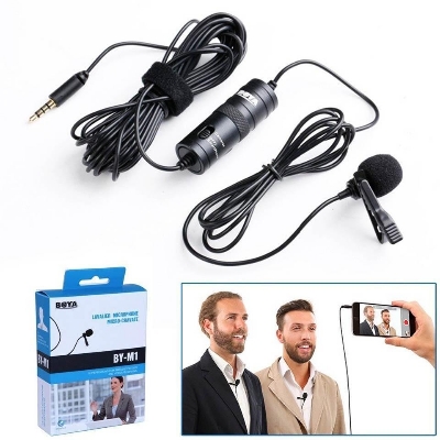 Picture of BOYA 3.5 mm Lavalier Microphone for PC Smartphone and Camera (BY-M1)