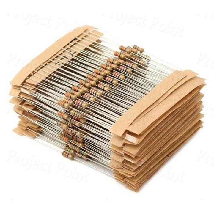 Picture of 20 Pcs- 3.3 K Ohm Resistor 5% 3.3 K Ohm Carbon Film 3.3K Ohm Resistors 1/4 W Resistance 0.25 Watt 5% Tolerance Fixed Resistors 2 Pin Leads Multicolor