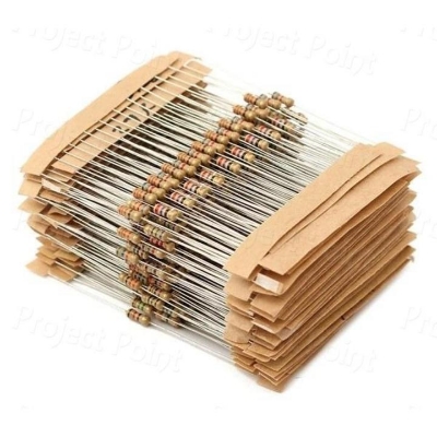 Picture of 20 Pcs- 3.3 K Ohm Resistor 5% 3.3 K Ohm Carbon Film 3.3K Ohm Resistors 1/4 W Resistance 0.25 Watt 5% Tolerance Fixed Resistors 2 Pin Leads Multicolor