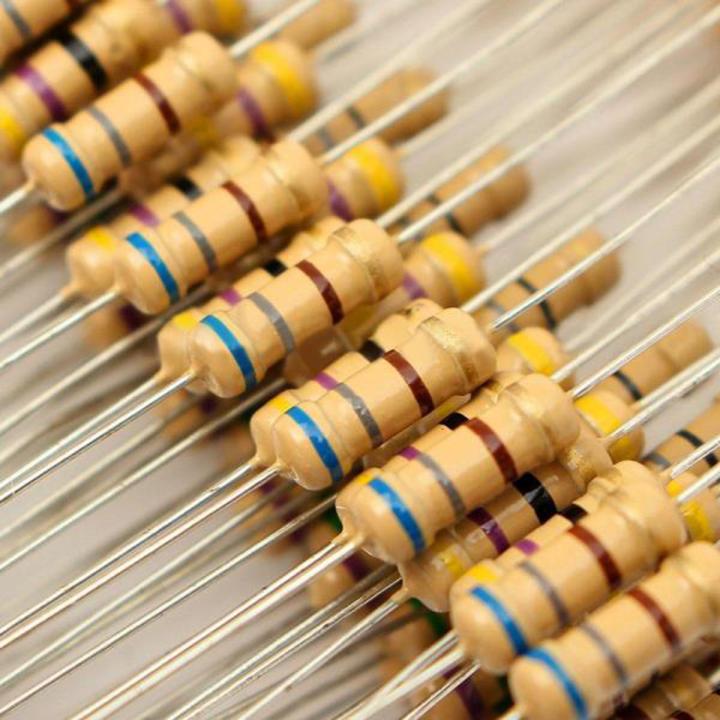 Picture of 20 Pcs- 3.3 K Ohm Resistor 5% 3.3 K Ohm Carbon Film 3.3K Ohm Resistors 1/4 W Resistance 0.25 Watt 5% Tolerance Fixed Resistors 2 Pin Leads Multicolor