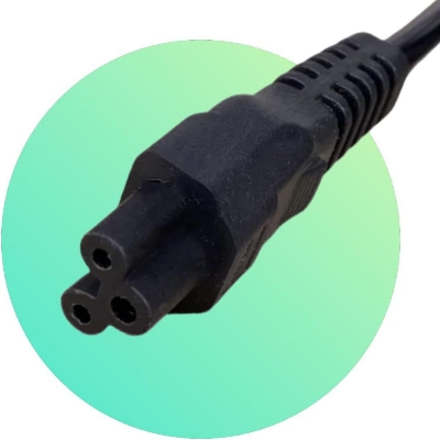 Picture of 2B (PS005) Laptop Adapter Power Cable with Euro Plug - 1M Black