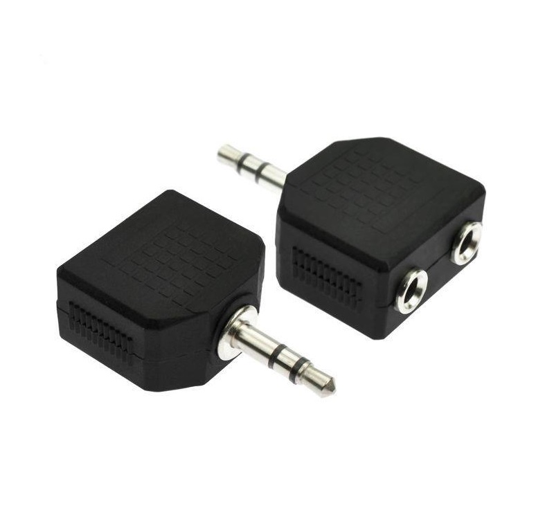 Picture of Converter to run two speakers from one mobile Tab laptop And PC 1 Ps Black