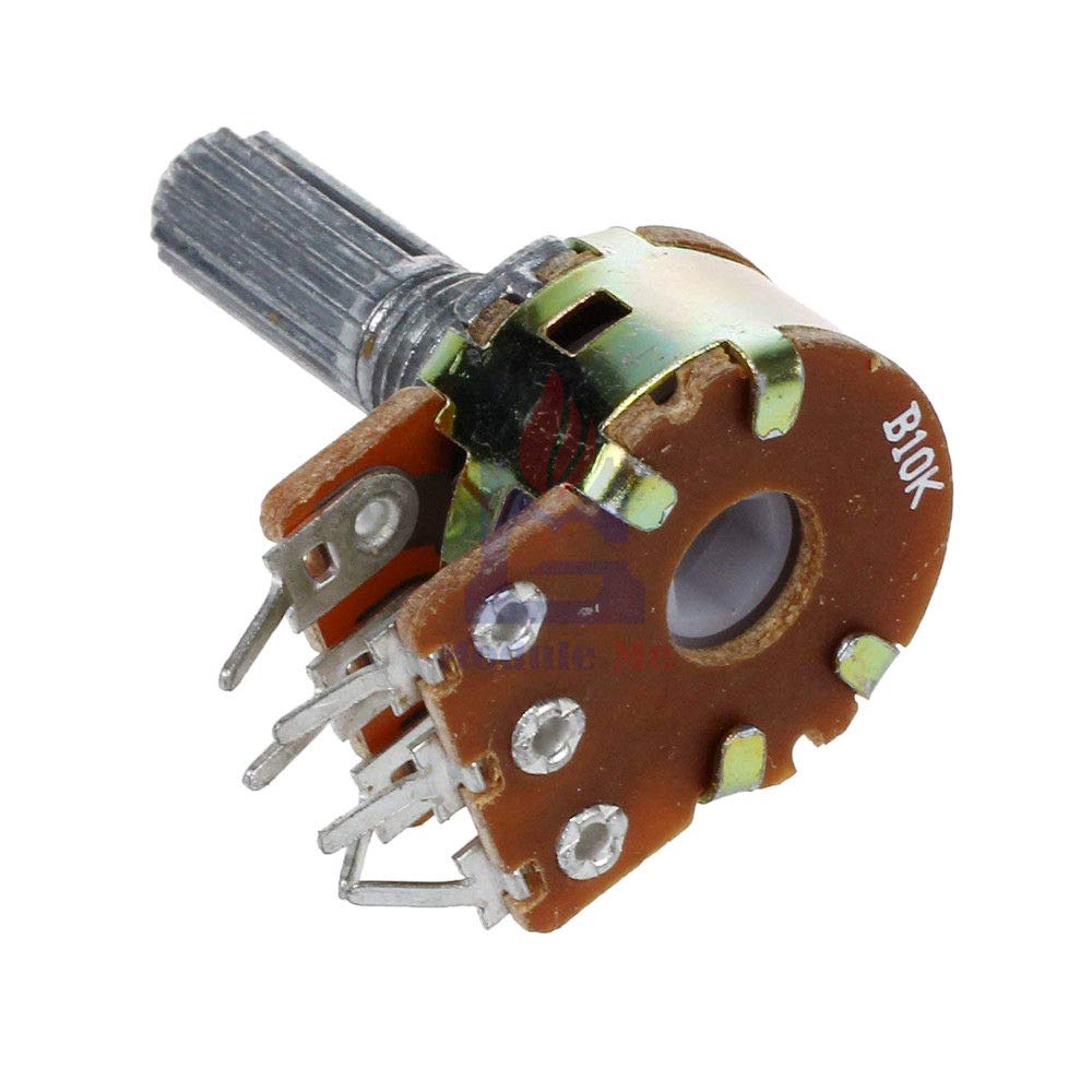Picture of Rotary potentiometer 10k Ohm linear B10K - 2 pcs 6 Pin Multicolor