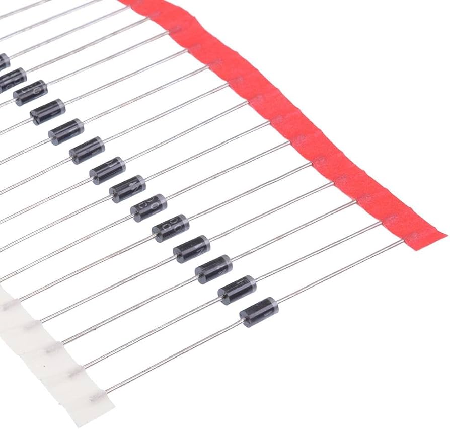 Picture of Generic 100Pcs 1N4007 In4007 4007 Mic 1A 1000V Do-41 Rectifier Diode Black