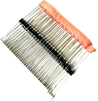 Picture of Generic 100Pcs 1N4007 In4007 4007 Mic 1A 1000V Do-41 Rectifier Diode Black