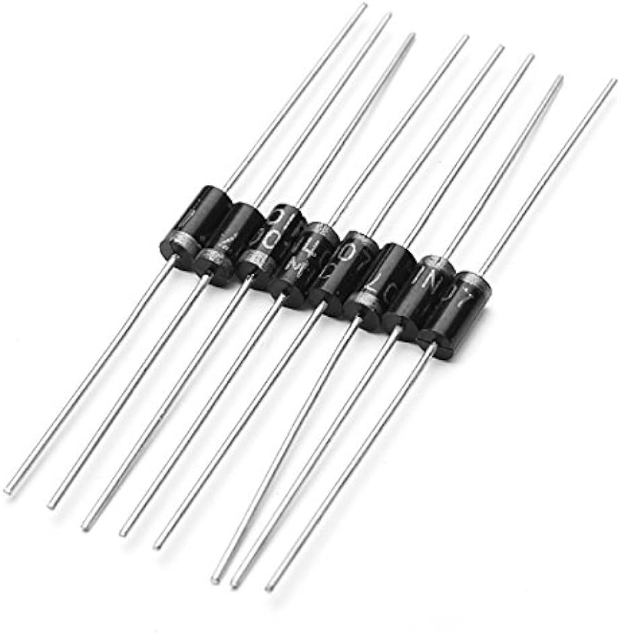 Picture of Generic 100Pcs 1N4007 In4007 4007 Mic 1A 1000V Do-41 Rectifier Diode Black