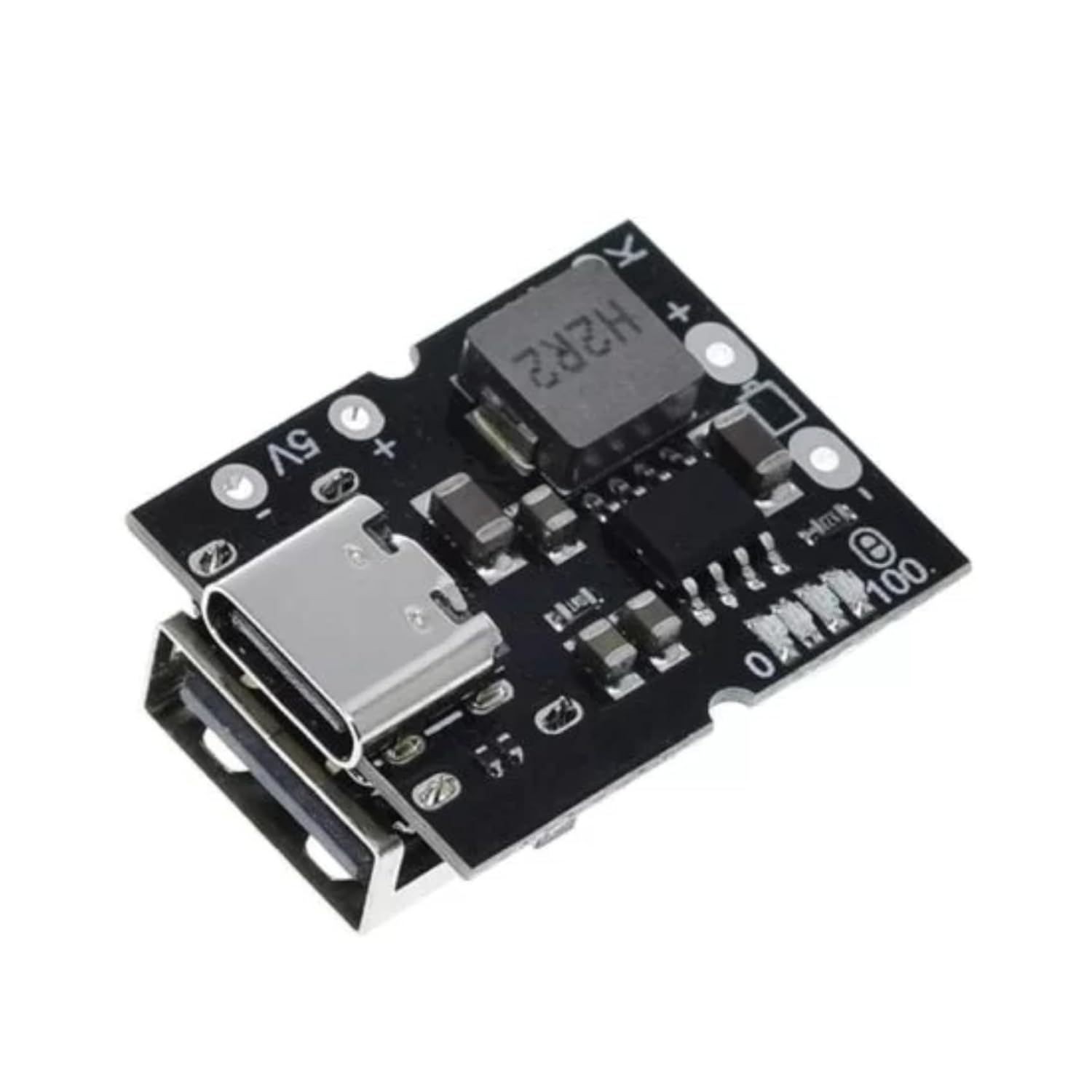Picture of 1 USB Power Bank Circuit Module Type-C USB 5V 2A 10W Boost Converter Step-Up Power Module Black