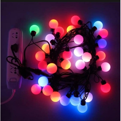 Picture of Decorative LED Fairy Light Ball Shaped - Multi-color - medium - 28 bulbsac