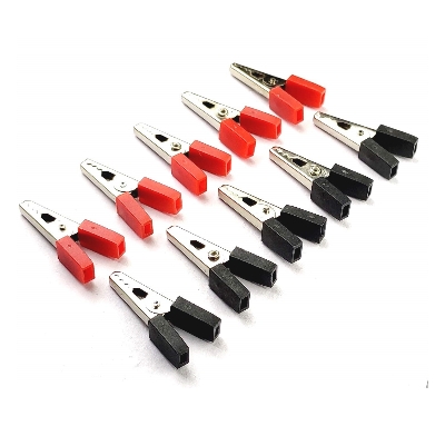 Picture of Mini Alligator Clip Black & Red - 5 Pair Multicolor